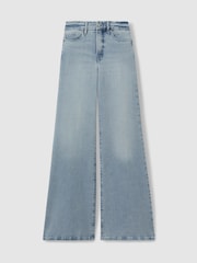 Good American Pale Blue Palazzo Jeans - Image 1 of 6