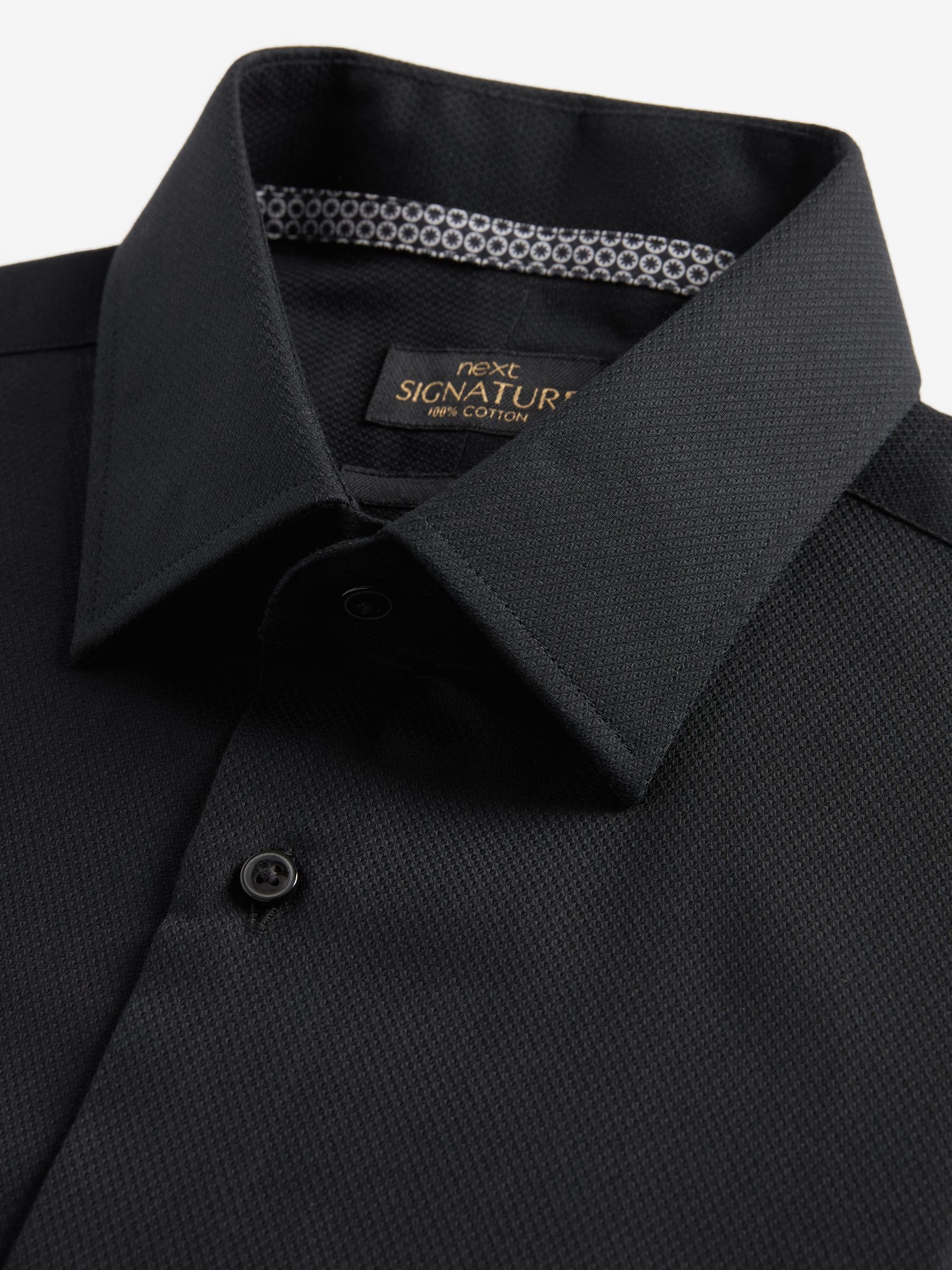 FB County Navy Blue & Black Checker Zip Long Sleeve Shirt