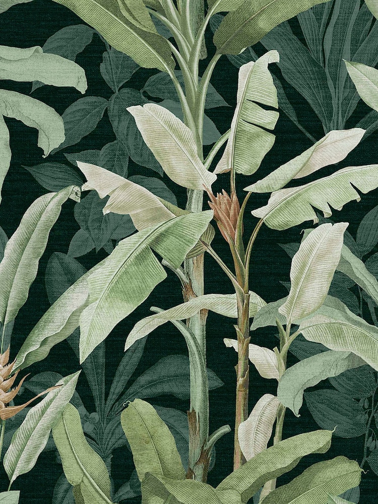Graham & Brown Green Borneo Emerald 10M Wallpaper - Image 2 of 4 Graham & Brown Green Borneo Emerald 10M Wallpaper - Image 2 of 4