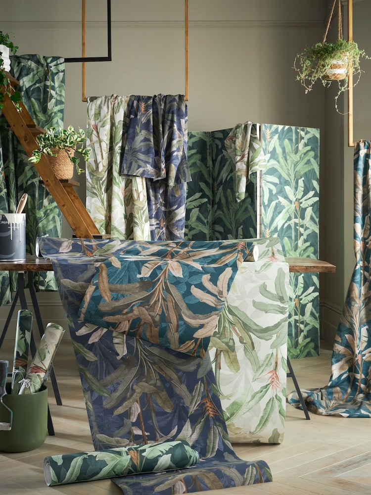 Graham & Brown Green Borneo Emerald 10M Wallpaper - Image 4 of 4