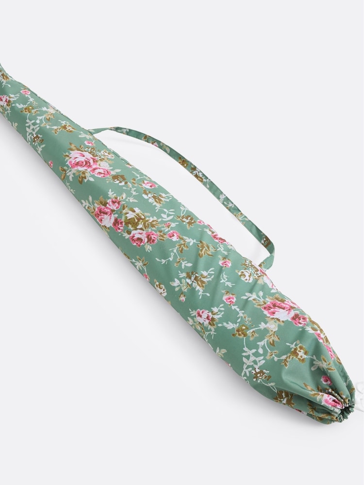La Redoute Intérieurs Floral Print Green Newara Fringed Parasol - Image 6 of 6