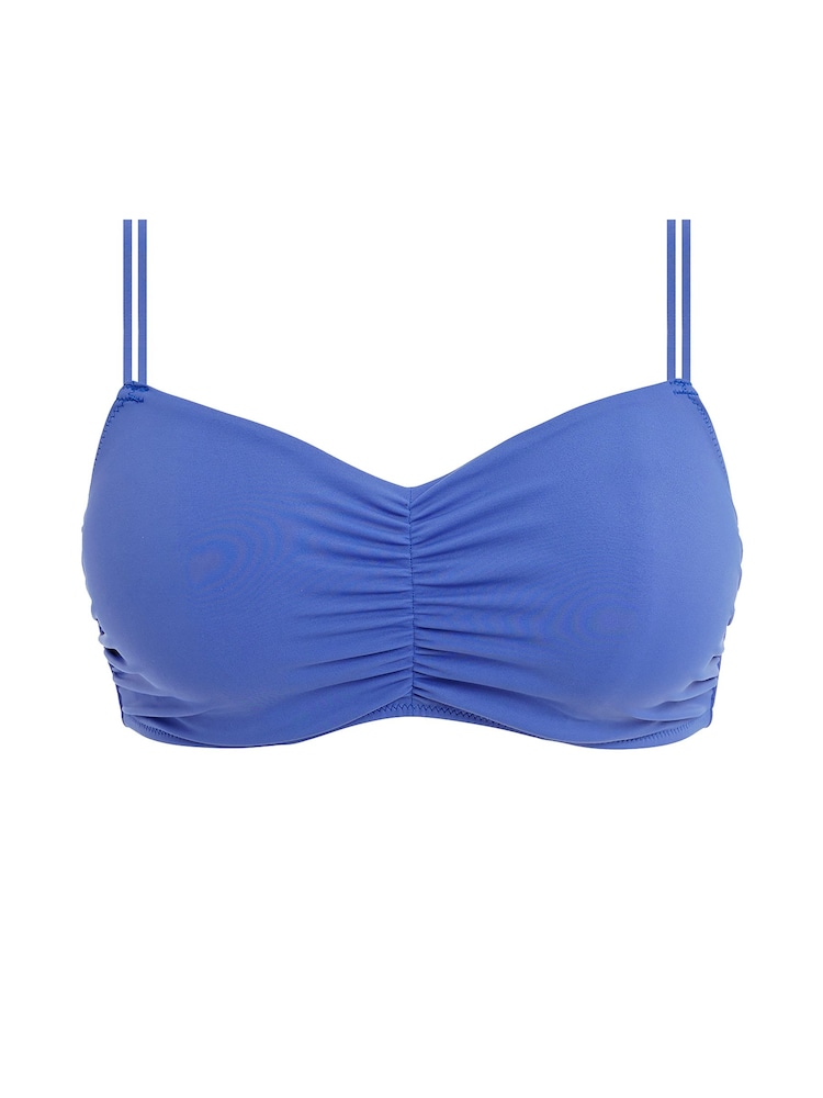 Freya Blue Plain Azure Jewel Cove Underwire Bralette Bikini Top - Image 5 of 5