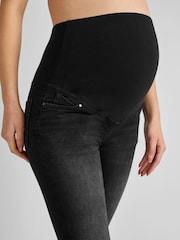 JoJo Maman Bébé Black Super Skinny Maternity Jeans - Image 4 of 4