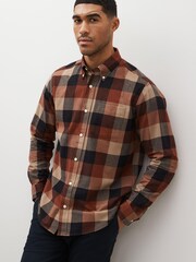 Brown Check Long Sleeve Shirt - Image 1 of 8