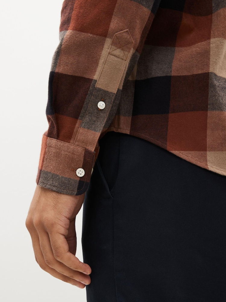 Brown Check Long Sleeve Shirt - Image 5 of 8
