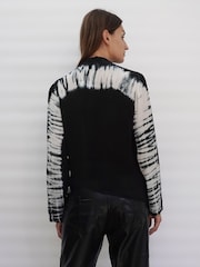 Religion Black Long Sleeve Tie Front Double Layer Top - Image 5 of 9