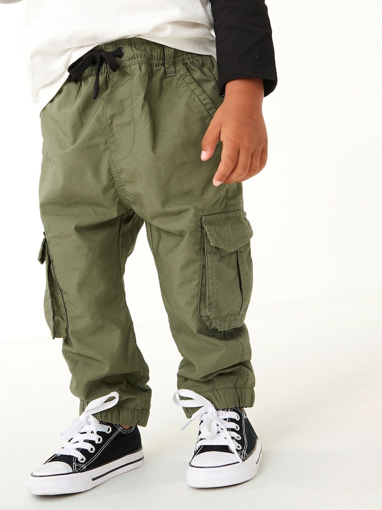 Khakigrün - Gefütterte Cargohose aus 100% Baumwolle (3Monate–7Jahre) - Bild 1 von 6 Khakigrün - Gefütterte Cargohose aus 100% Baumwolle (3Monate–7Jahre) - Bild 1 von 6