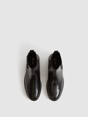 Reiss Black Chiltern Leather Chelsea Boots - Image 5 of 6