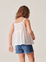 White Tie Front Blouse (3-16yrs) - Image 3 of 5
