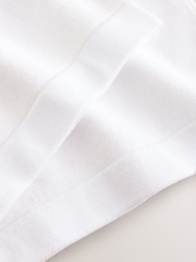 White Relaxed Fit N. Premium Ultrasoft Smart Knitted T-Shirt - Image 7 of 7
