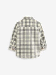 Ecru Cream with Character Pocket Check Corduroy Long Sleeve Shirt (3mths-7yrs) - Image 7 of 9