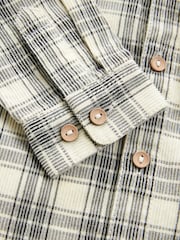 Ecru Cream with Character Pocket Check Corduroy Long Sleeve Shirt (3mths-7yrs) - Image 9 of 9