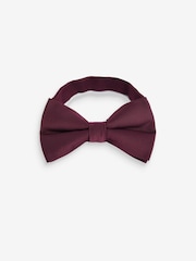 Burgundy Red Twill Bow Tie - Image 1 of 7