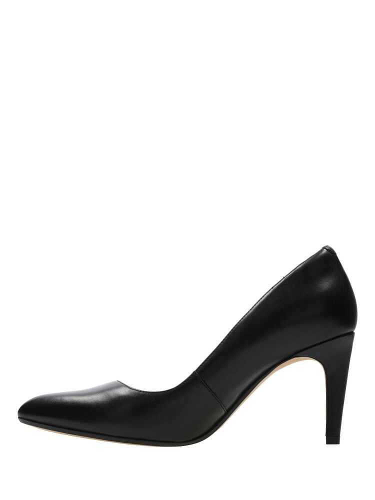 Clarks Black Leather Laina Rae Shoes - Image 2 of 7