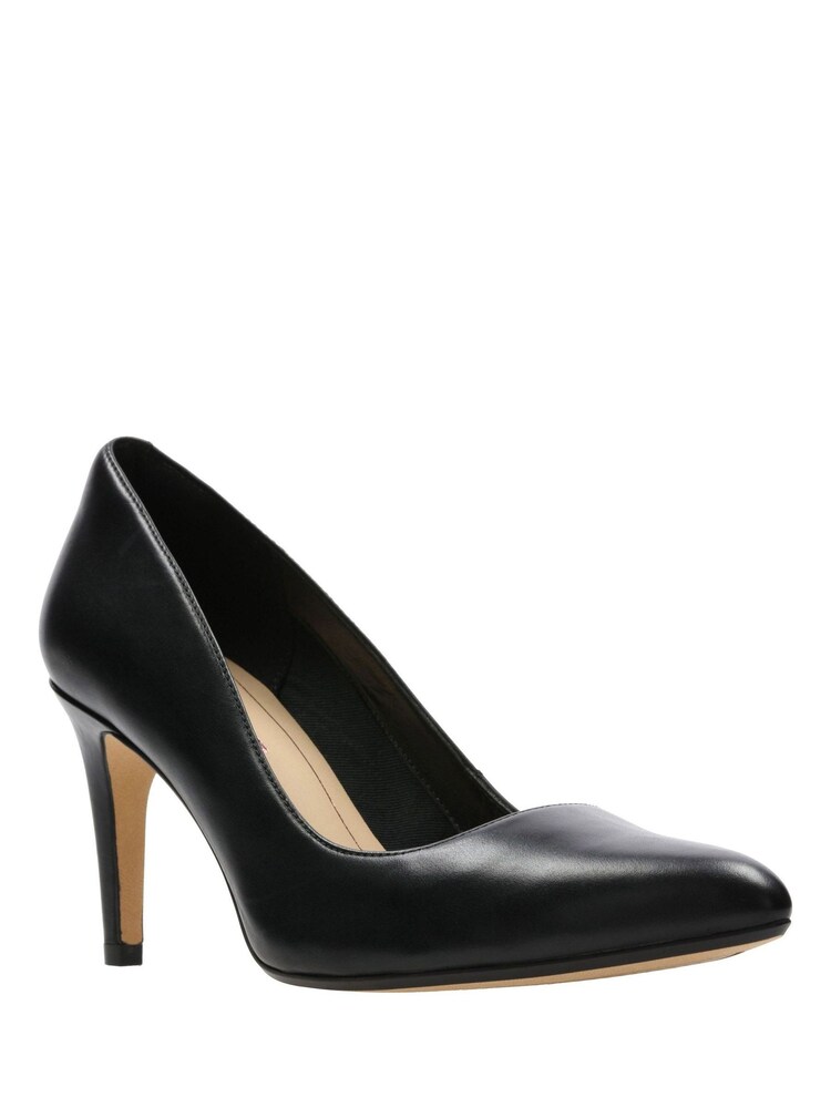 Clarks Black Leather Laina Rae Shoes - Image 3 of 7