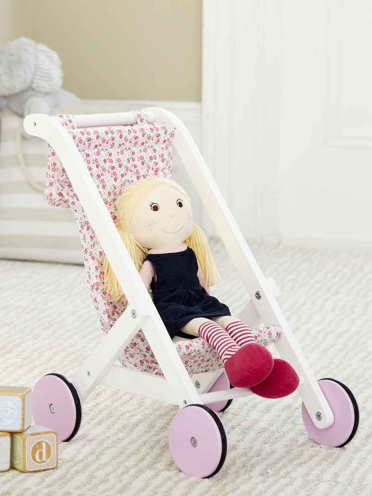 JoJo Maman Bébé Wooden Toy Pushchair - Image 2 of 5