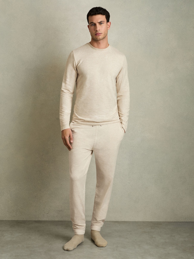 Reiss Adam Crew Neck Fleece Lined Sweatshirt - Image 3 of 5