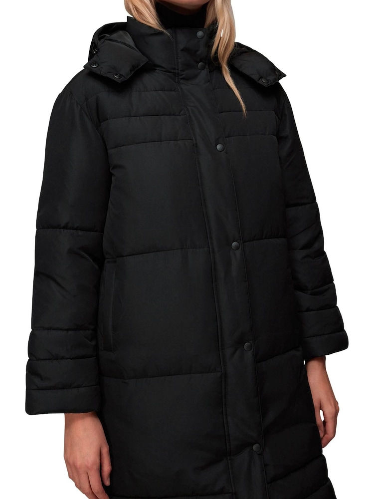 Whistles Becky Longline Black Puffer Coat - Image 1 of 4