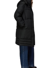 Whistles Becky Longline Black Puffer Coat - Image 3 of 4