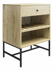 Dorel Home Linseed Oak Europe Tamlin Beverage Cabinet - Image 1 of 4