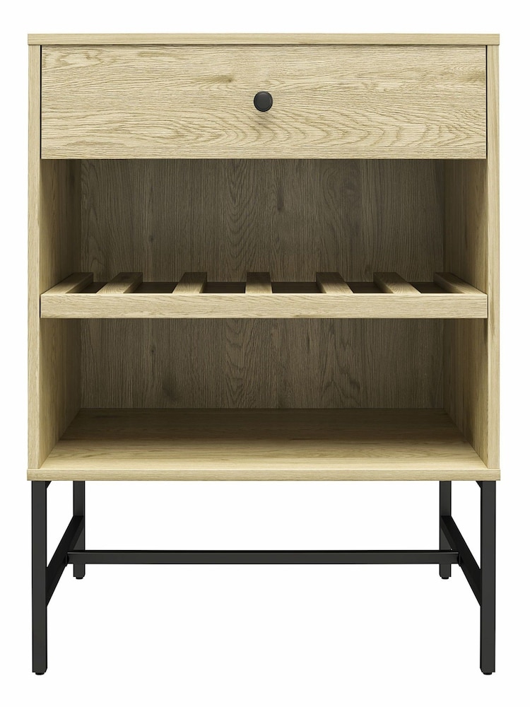 Dorel Home Linseed Oak Europe Tamlin Beverage Cabinet - Image 2 of 4