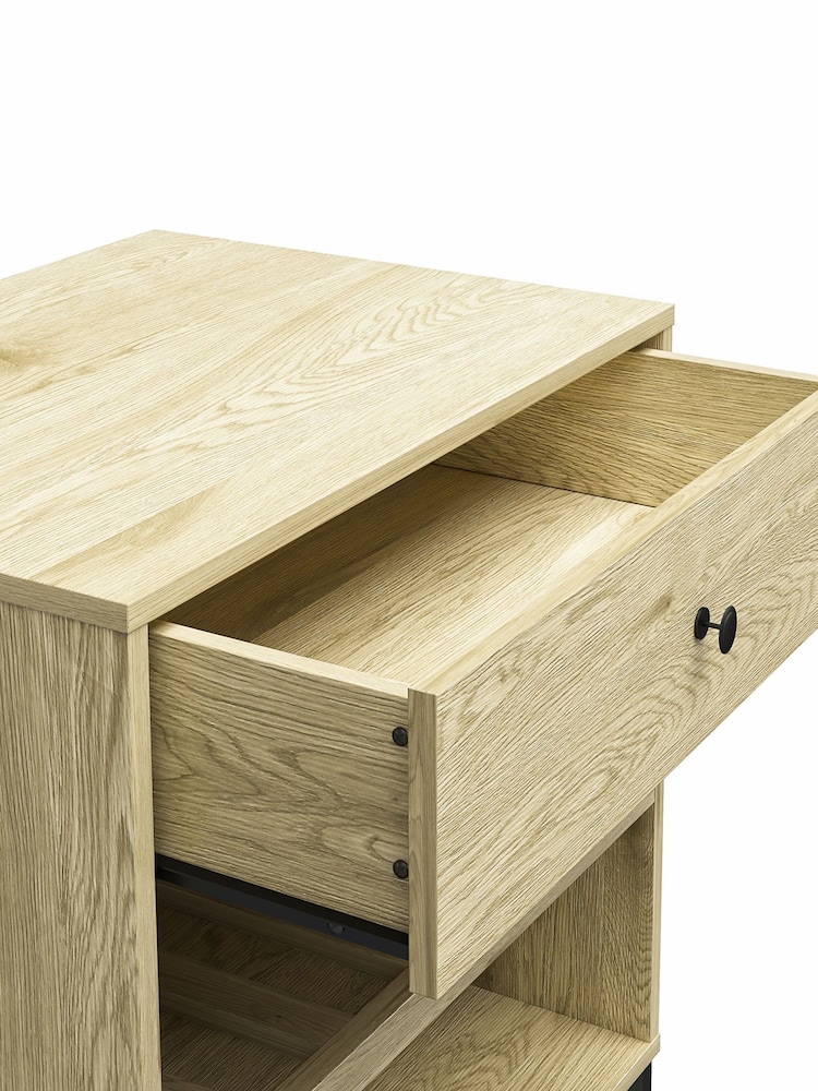 Dorel Home Linseed Oak Europe Tamlin Beverage Cabinet - Image 5 of 5 Dorel Home Linseed Oak Europe Tamlin Beverage Cabinet - Image 5 of 5