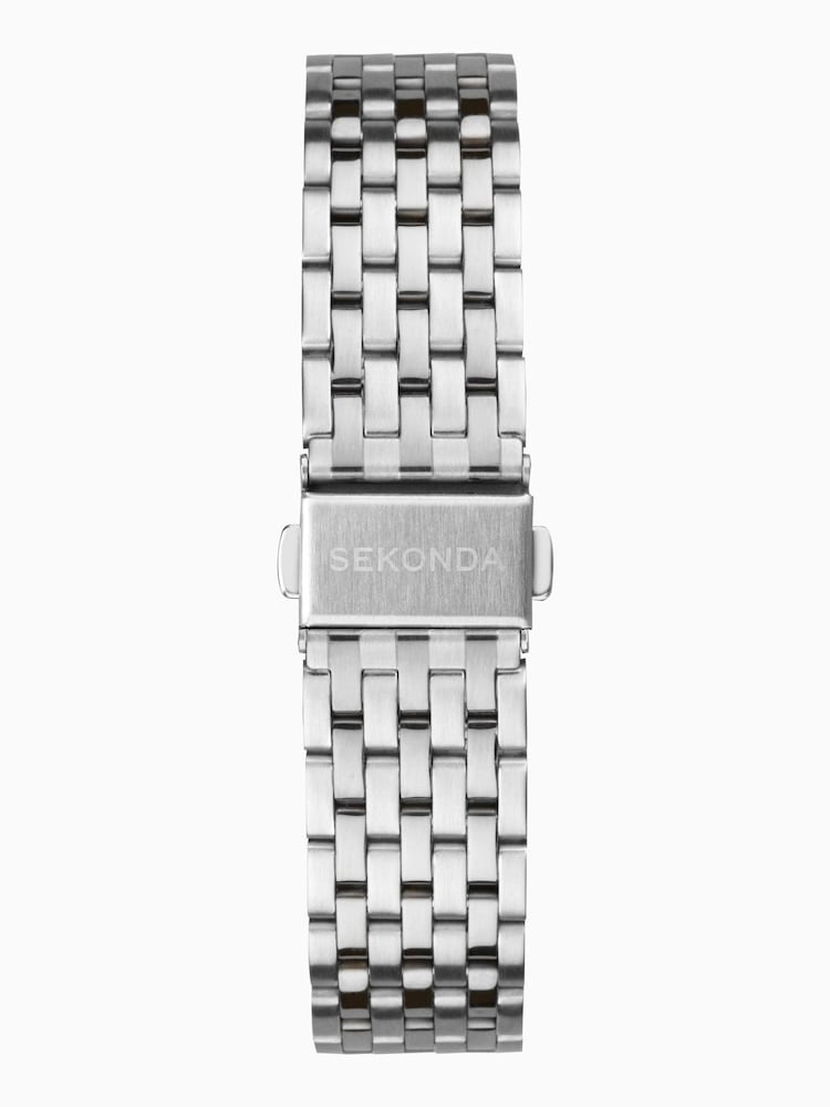 Sekonda Mens Silver Tone Maverick Stainless Steel Bracelet Watch - Image 2 of 6