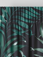 Graham & Brown Midnight Black Yasuni Made to Measure 100% Cotton Curtains - Image 5 of 7