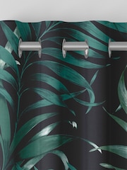Graham & Brown Midnight Black Yasuni Made to Measure 100% Cotton Curtains - Image 6 of 7