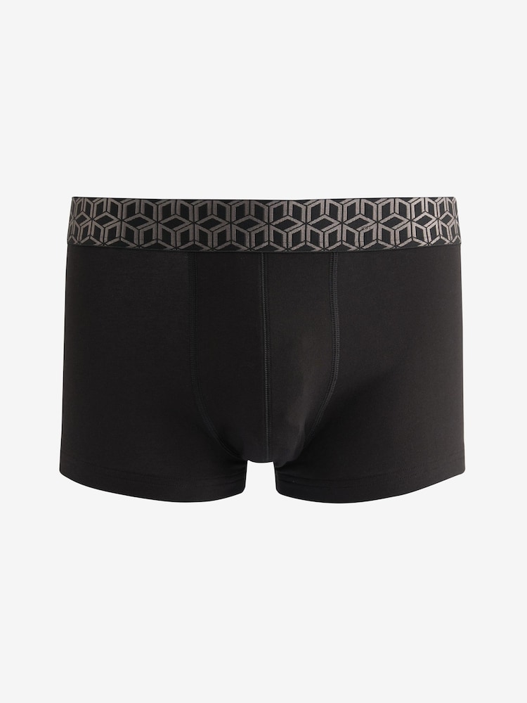 Black Metallic Geo Pattern - Opakowanie zbiorcze 4 szt. - 4 Pack Hipster Boxers - Image 3 of 9