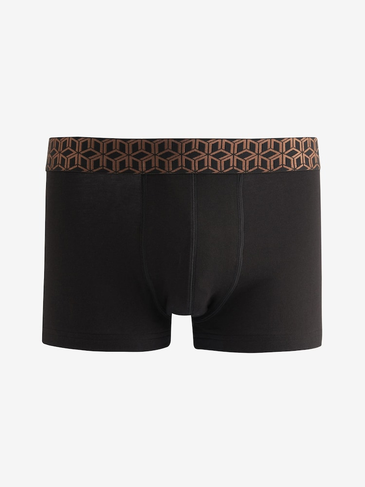 Black Metallic Geo Pattern - Opakowanie zbiorcze 4 szt. - 4 Pack Hipster Boxers - Image 4 of 9
