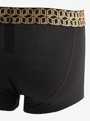 Black Metallic Geo Pattern 4 pack Hipster Boxers - Image 6 of 9