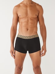 Black Metallic Geo Pattern 4 pack Hipster Boxers - Image 7 of 9