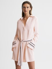 Nua - Vestido curto com detalhe listrado Reiss Feya - Imagem 3 de 7