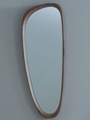 Pacific Natural Wood Veneer Teardrop Shaped Mirror - Image 1 of 3