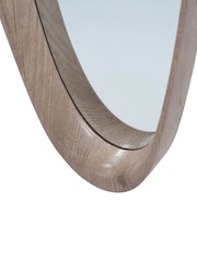 Pacific Natural Wood Veneer Teardrop Shaped Mirror - Image 2 of 3