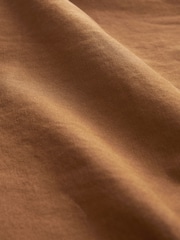 Tan Brown Cotton Worker Shacket - Image 9 of 9