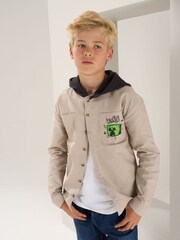 Angel & Rocket Grey Minecraft Overshirt - Image 1 of 6