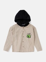 Angel & Rocket Grey Minecraft Overshirt - Image 4 of 6
