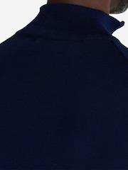 Oliver Sweeney Merino Wool Quarter Zip Jumper - Image 4 of 6