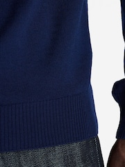 Oliver Sweeney Merino Wool Quarter Zip Jumper - Image 6 of 6