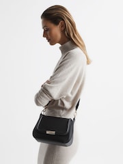 Reiss Black Cleo Saddle Camera Bag - Image 2 of 7