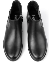 Hotter Black Regular Fit Tenby Zip Fastening Boots - Image 3 of 4