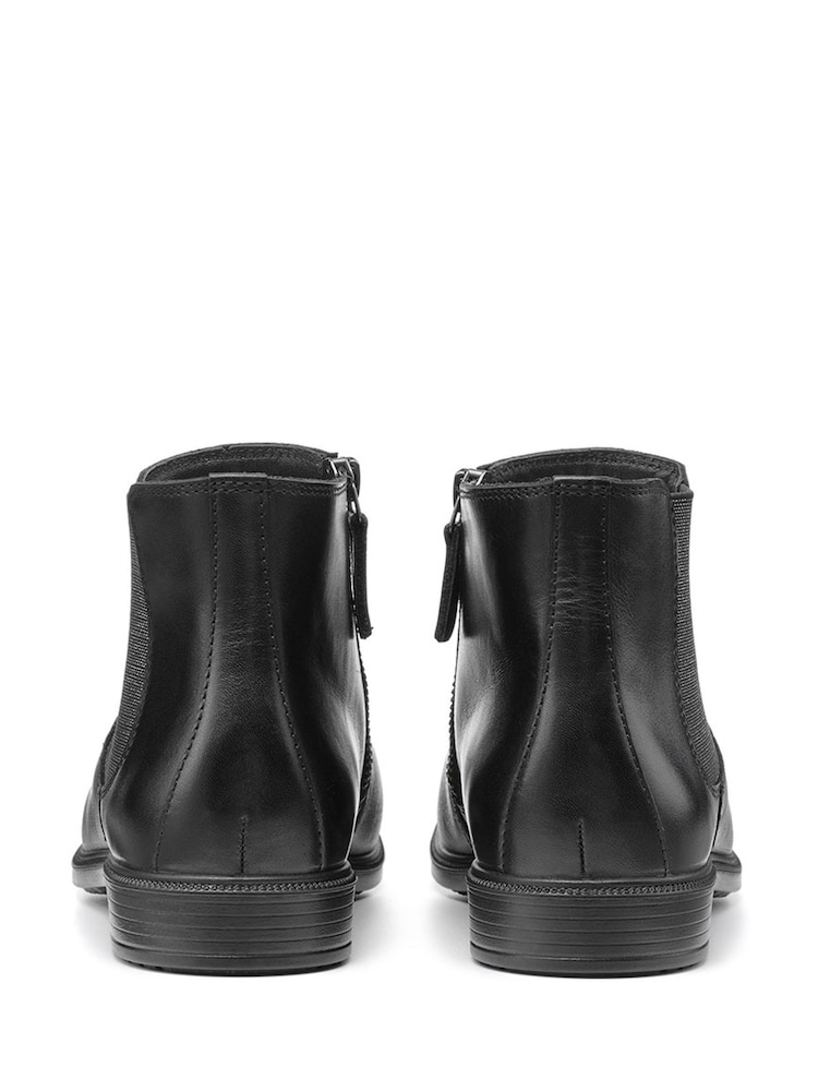 Hotter Black Regular Fit Tenby Zip Fastening Boots - Image 4 of 4