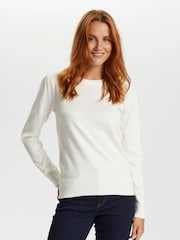 Saint Tropez Mila White Pullover Jumper - Image 1 of 6