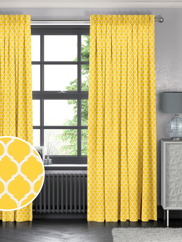 Yellow Haines Made To Measure Curtains - Image 1 of 9