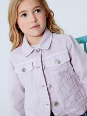 Lilac Purple Denim Western Jacket (3-16yrs) - Image 1 of 7