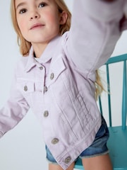 Lilac Purple Denim Western Jacket (3-16yrs) - Image 4 of 7