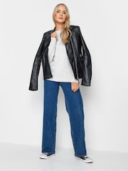Long Tall Sally Grey Slash Neck Jumper - Image 3 of 4