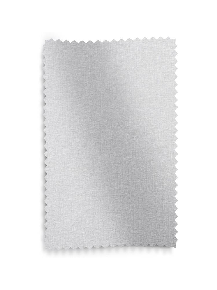 White Heavyweight Chenille Eyelet Blackout/Thermal Curtains - Image 6 of 6